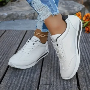 Zapatillas Casual Clásicas Blancas (Estilo Retro Elegante)